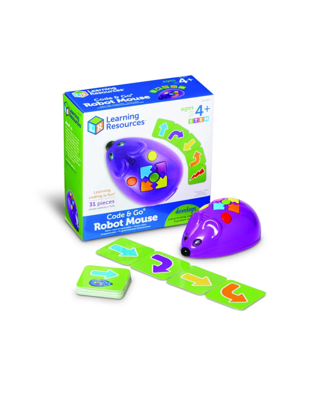 Learning Resources – Sada aktivit s myší Code & Go® (Code & Go® Robot Mouse Activity Set) 1